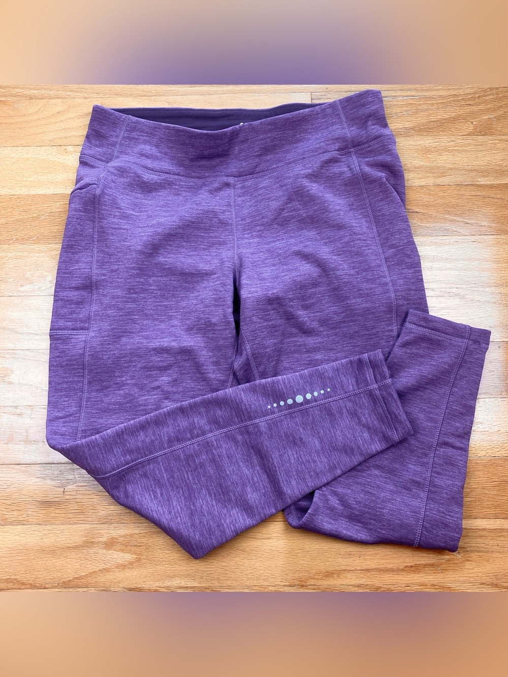Title Nine Crash Polartec Fleece Lined Gorpcore Women's XL Purple Leggings